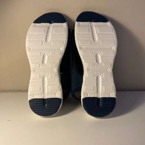 Navy blue fabric mesh Sandals - Picture 2 of 5